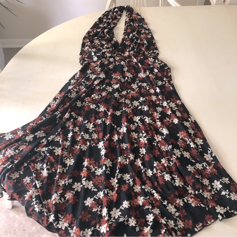 Lapis Infinity multi-way wrap Dress Black Rust Brown Convertible Dress maxiSkirt